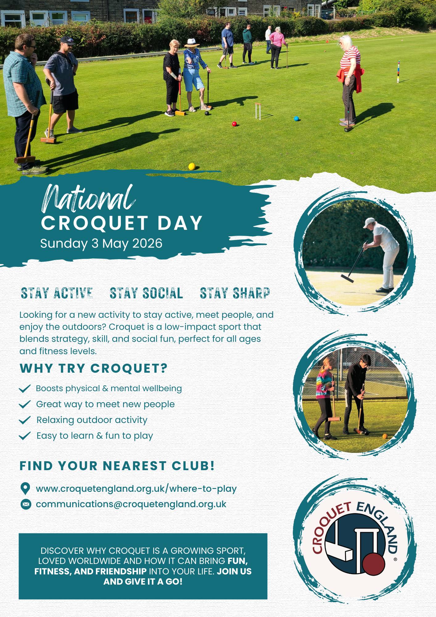National Croquet Day Poster