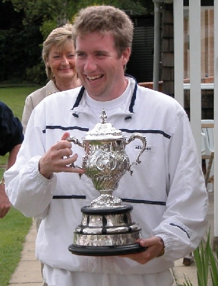 Pete Trimmer with the Ayres Cup