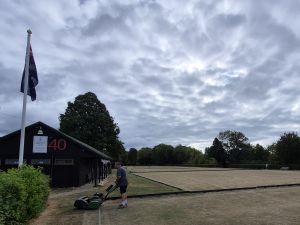 Picture: Samir Patel - Final Court Preparations at Surbiton Croquet Club